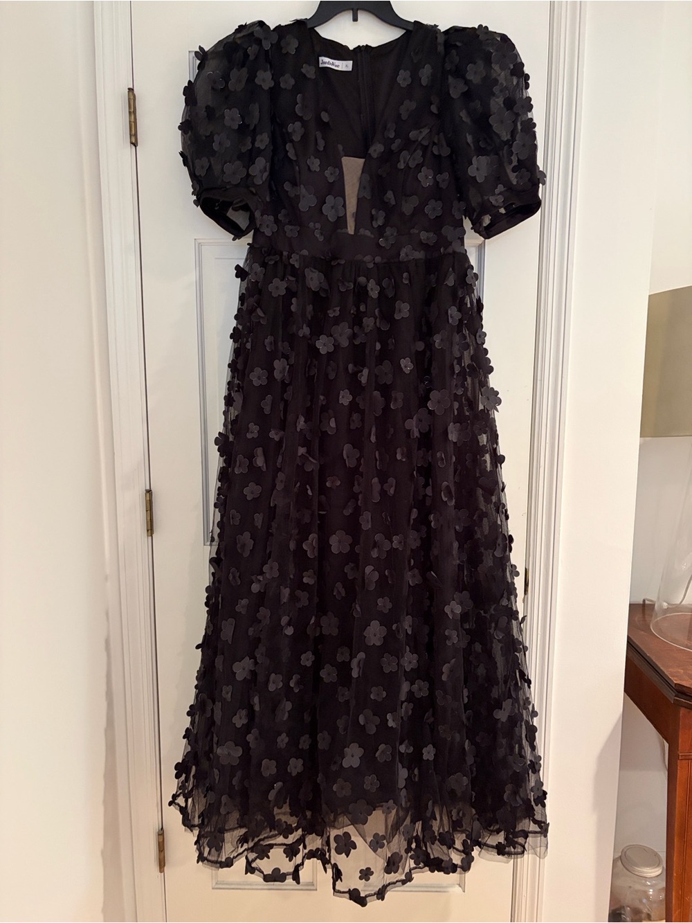 3D Floral Appliqué Formal MoB MoG Dress NWT JardinVue 🖤